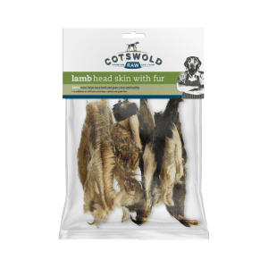 Lamb Head Skin With Fur 200g