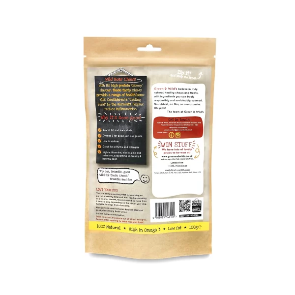 Wild Boar Chews 100g - Image 2