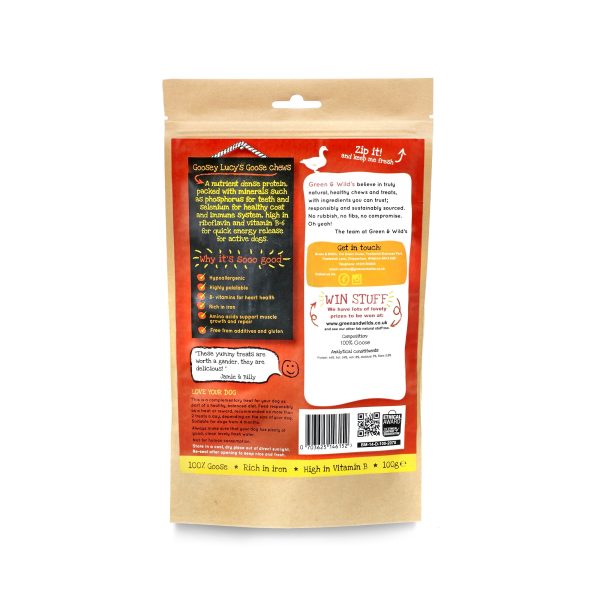Goosey Lucy's Goose Chews 100g - Image 2
