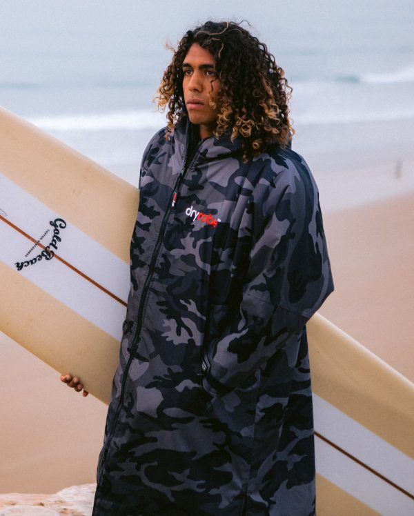 Dryrobe® Advance Long Sleeve - Black Camo - Image 3