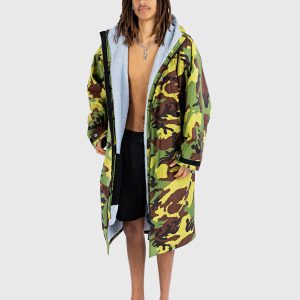 Dryrobe® Advance Long Sleeve – Green Camo Grey